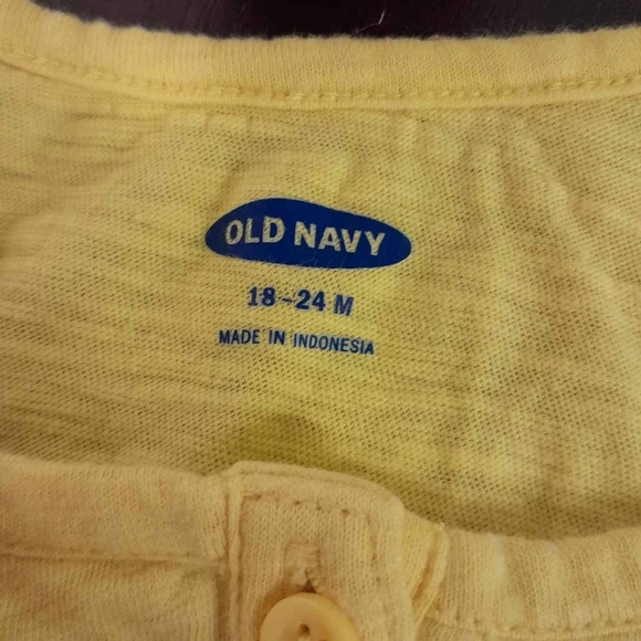 🛍 Old Navy Yellow 18-24 Month Baby Girl Tie Front Tank Top - Picture 2 of 6